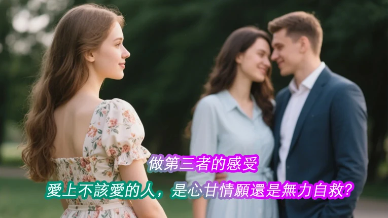 做第三者的感受:愛上不該愛的人,是心甘情願還是無力自救?