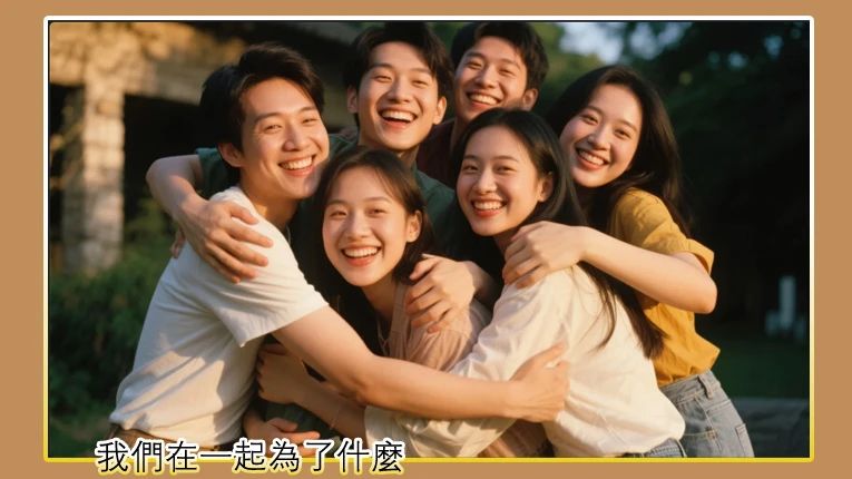 「兩個人在一起是為了什麼？」三個故事，三種答案示意圖