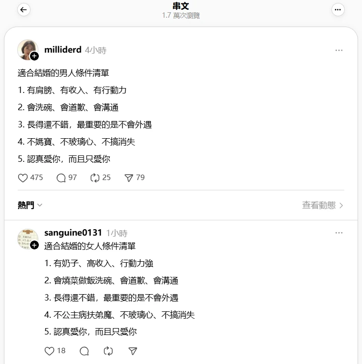 適合結婚的男人條件清單？