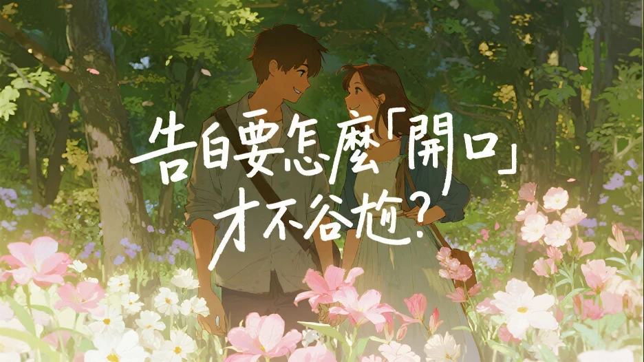 在台灣告白要怎麼「開口」才不尷尬？