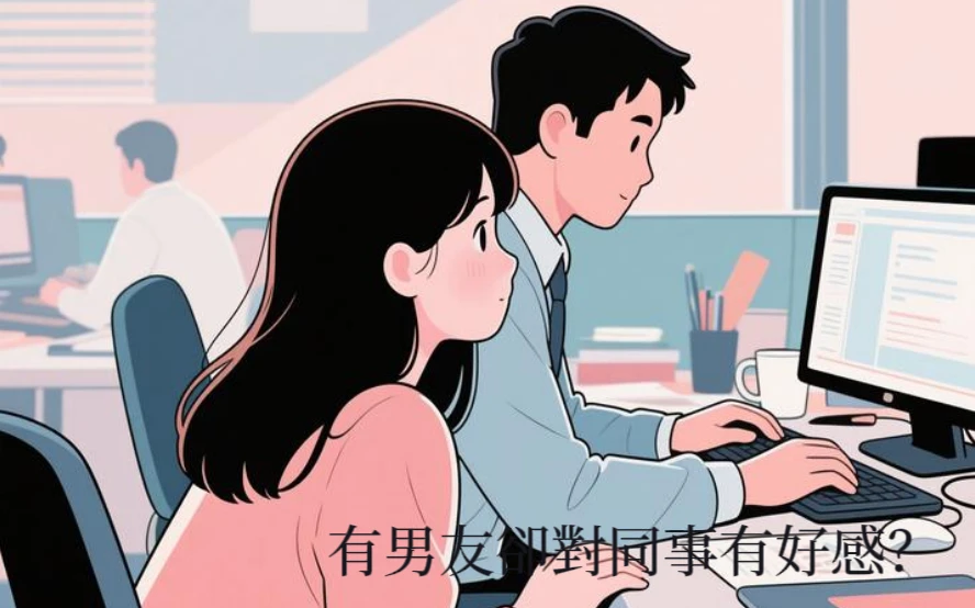 有男友卻對同事有好感？